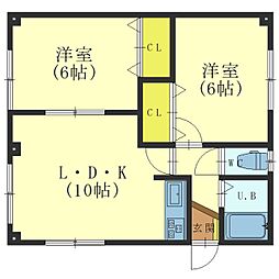 本通1丁目50番アパート 2階