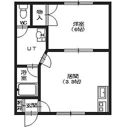 パレス美原A棟 2階