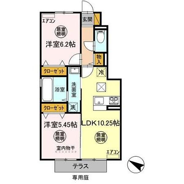 千葉県市原市北国分寺台１丁目(賃貸アパート2LDK・1階・50.68㎡)の写真 その2