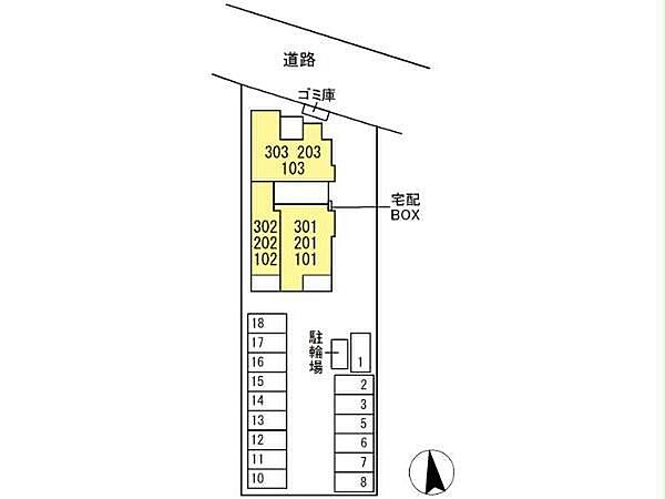 徳島県徳島市住吉５丁目(賃貸アパート2LDK・1階・74.90㎡)の写真 その22