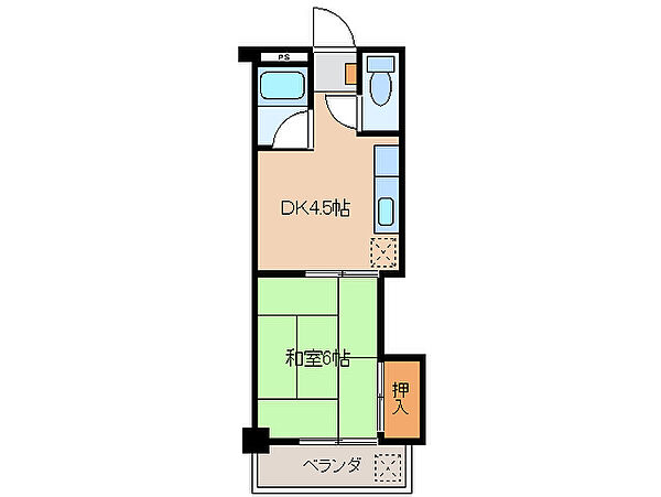 ラ・メゾン勝建 505｜愛知県小牧市常普請３丁目(賃貸マンション1DK・5階・26.00㎡)の写真 その2