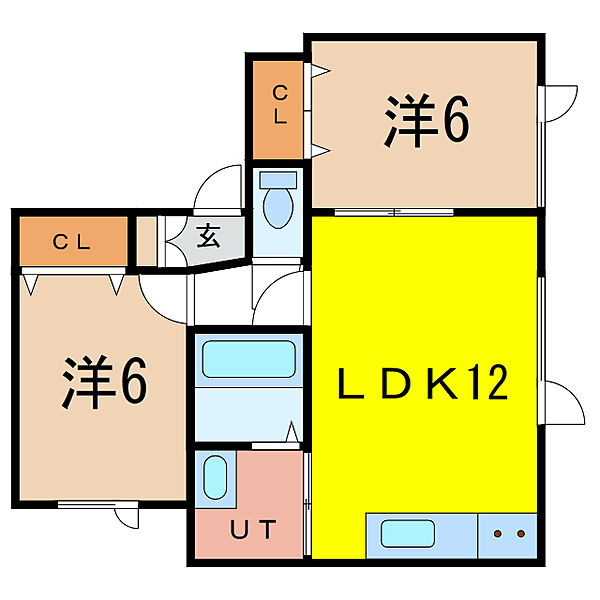 マイステージ ｜北海道旭川市東光四条１丁目(賃貸アパート2LDK・2階・61.56㎡)の写真 その2