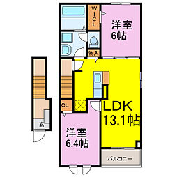 クレッセント 2階