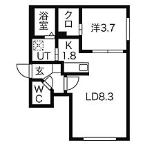 リベルタ桑園 205 ｜ 北海道札幌市中央区北七条西１５丁目1-20（賃貸マンション1DK・2階・32.40㎡） その2