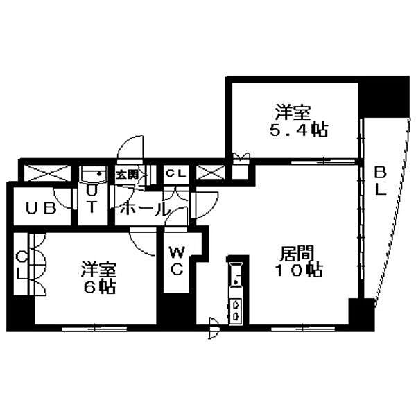 Aden宮の森 401｜北海道札幌市中央区宮の森二条５丁目(賃貸マンション2LDK・4階・52.06㎡)の写真 その2