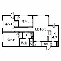 Ropan 201 ｜ 北海道札幌市手稲区手稲本町二条５丁目126-1（賃貸マンション3LDK・2階・68.98㎡） その2