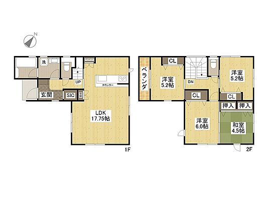 間取り JR可部線 上八木駅 徒歩5分