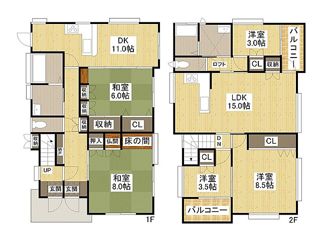 間取り 広島市安佐北区深川6丁目