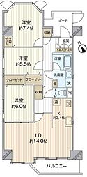 間取図画像 3LDK