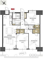 間取図画像 3LDK