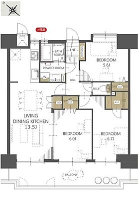 間取り パークヒルズ中須公園 2階/-