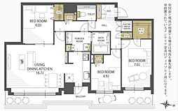 間取図画像 3SLDK