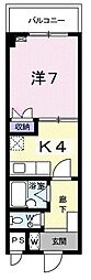 パルコ・プレチオーゾ 1Kの間取図画像
