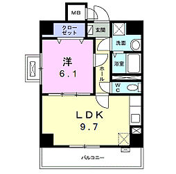 グラン・カーサ 1LDKの間取図画像