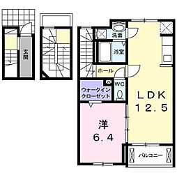 インプレス 1LDKの間取図画像