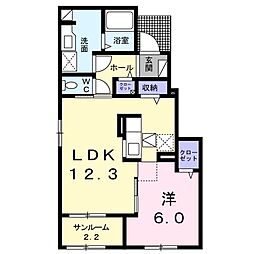 ファイン・グランツ3 1LDKの間取図画像