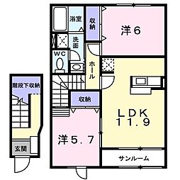 間取図画像 2LDK