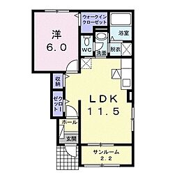 間取図画像 1LDK