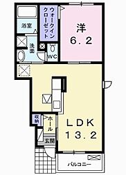 エレガンテヴィラ3 1LDKの間取図画像