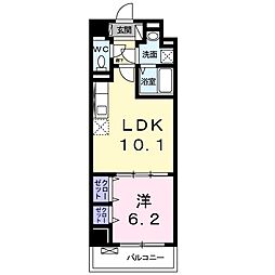 アイガー 1LDKの間取図画像
