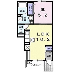 フランカーサ 1LDKの間取図画像