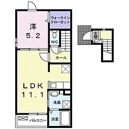 サンクチュアリ 1LDKの間取図画像