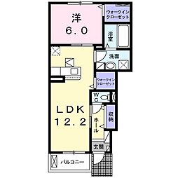 ルミエール 1LDKの間取図画像