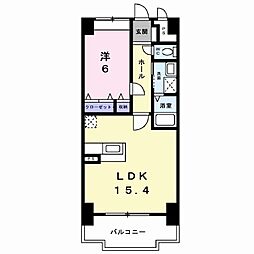 エクセレンシィ 1LDKの間取図画像