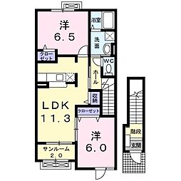 間取図画像 2LDK