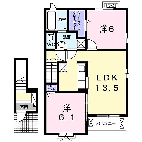 ホームズ ベルフルール 2ldk 賃料5 8万円 2階 60 46 賃貸アパート住宅情報