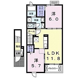 間取図画像 2LDK