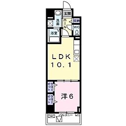 ラポール白糸 1LDKの間取図画像