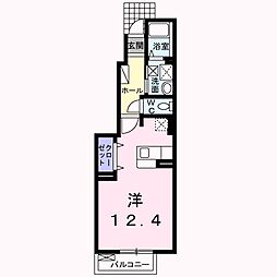 コスモ・アーク ワンルームの間取図画像
