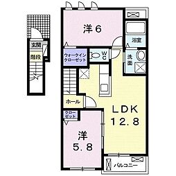 花うらら 2LDKの間取図画像