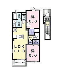 間取図画像 2LDK