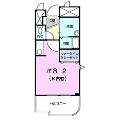 ベル　メゾン武蔵小杉 3階ワンルームの間取り