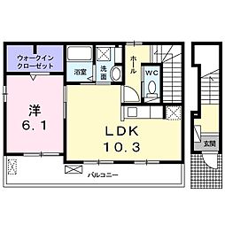 セイザン天六 1LDKの間取図画像