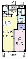 マリーエンケーファー澤岻 1LDKの間取図画像
