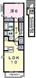 フランカルム 1LDKの間取図画像