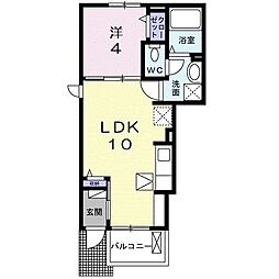 リヴィエール 1LDKの間取図画像