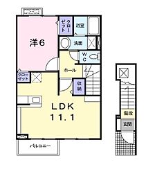 メゾン78 1LDKの間取図画像