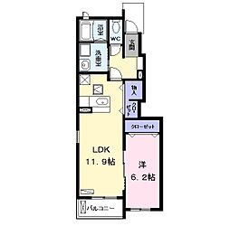 間取図画像 1LDK