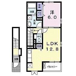 ルミナス・メゾン 1LDKの間取図画像