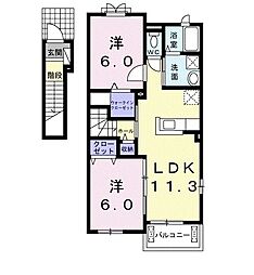 間取図画像 2LDK