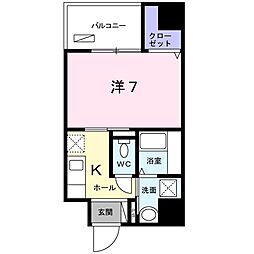 アネックス石原 1Kの間取図画像