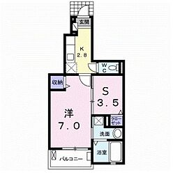 YAMATO4 1SKの間取図画像
