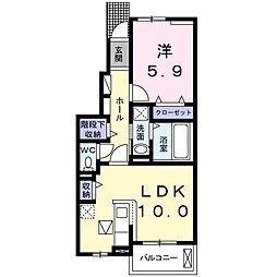 グラン・ベル 1LDKの間取図画像
