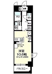 グランパール ワンルームの間取図画像