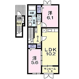 間取図画像 2LDK