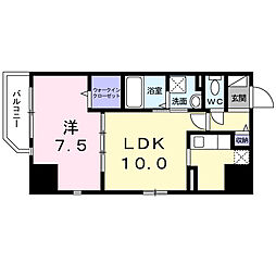 コスモ・ディエース 1LDKの間取図画像